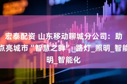 宏泰配资 山东移动聊城分公司：助力点亮城市“智慧之眸”_路灯_照明_智能化